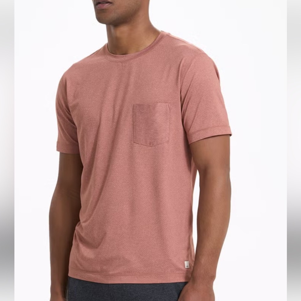 Vuori Men's Short Sleeve Tee in Dusty Rose